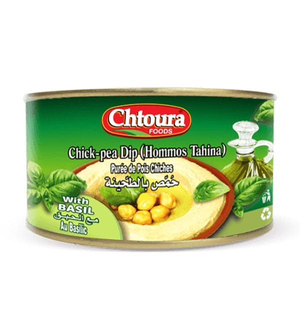 Chtoura Food Hommus tahina (Basilika) 420gx24st/förp*