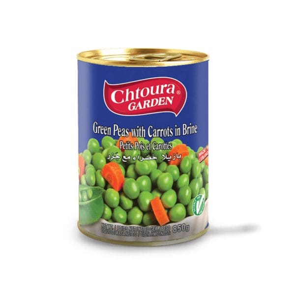 Chtoura Gröna Ärtor & Morot 850g X 12st