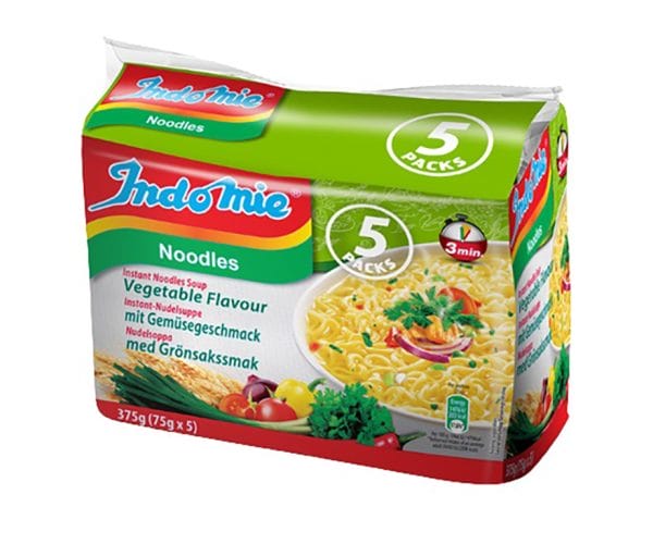 Indomie nudlar grönsaker 70gx5stx8pack/låda*