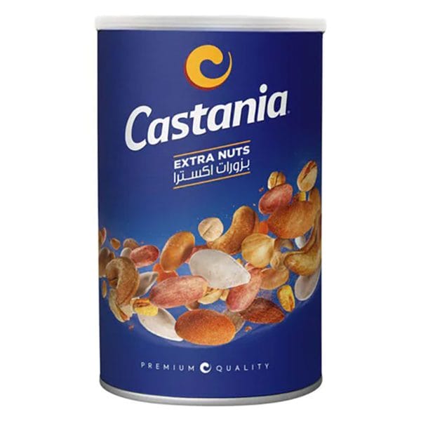 Castania Extra nötter burk blå 450g X 12st*