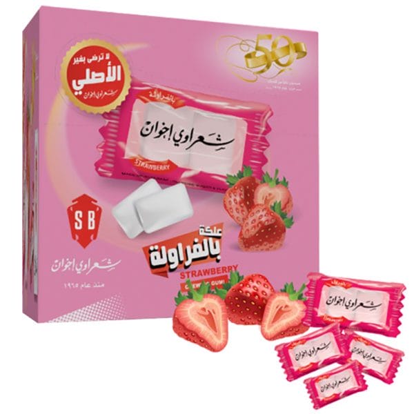 Sharawi Tuggummi jordgubbar 24pack