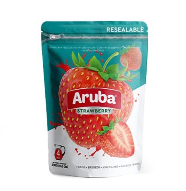 Aruba Jordgubb dryckpulver 500g X 20st*