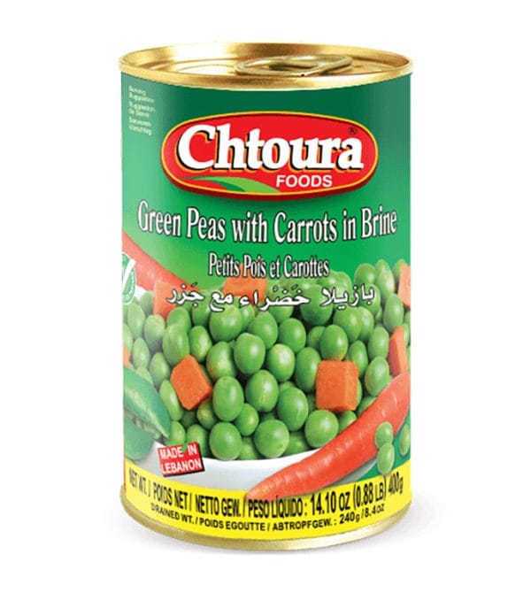 Chtoura Food Gröna Ärtor & Morot 400g X 24st*