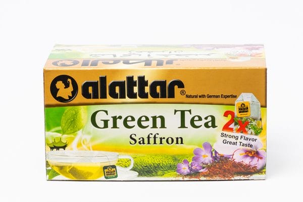 Al Attar Grön te Saffran (24) 1,6gx24stx24pack/förp*