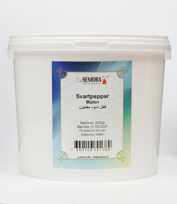 La Seniora Svartpeppar malen hink 2000g